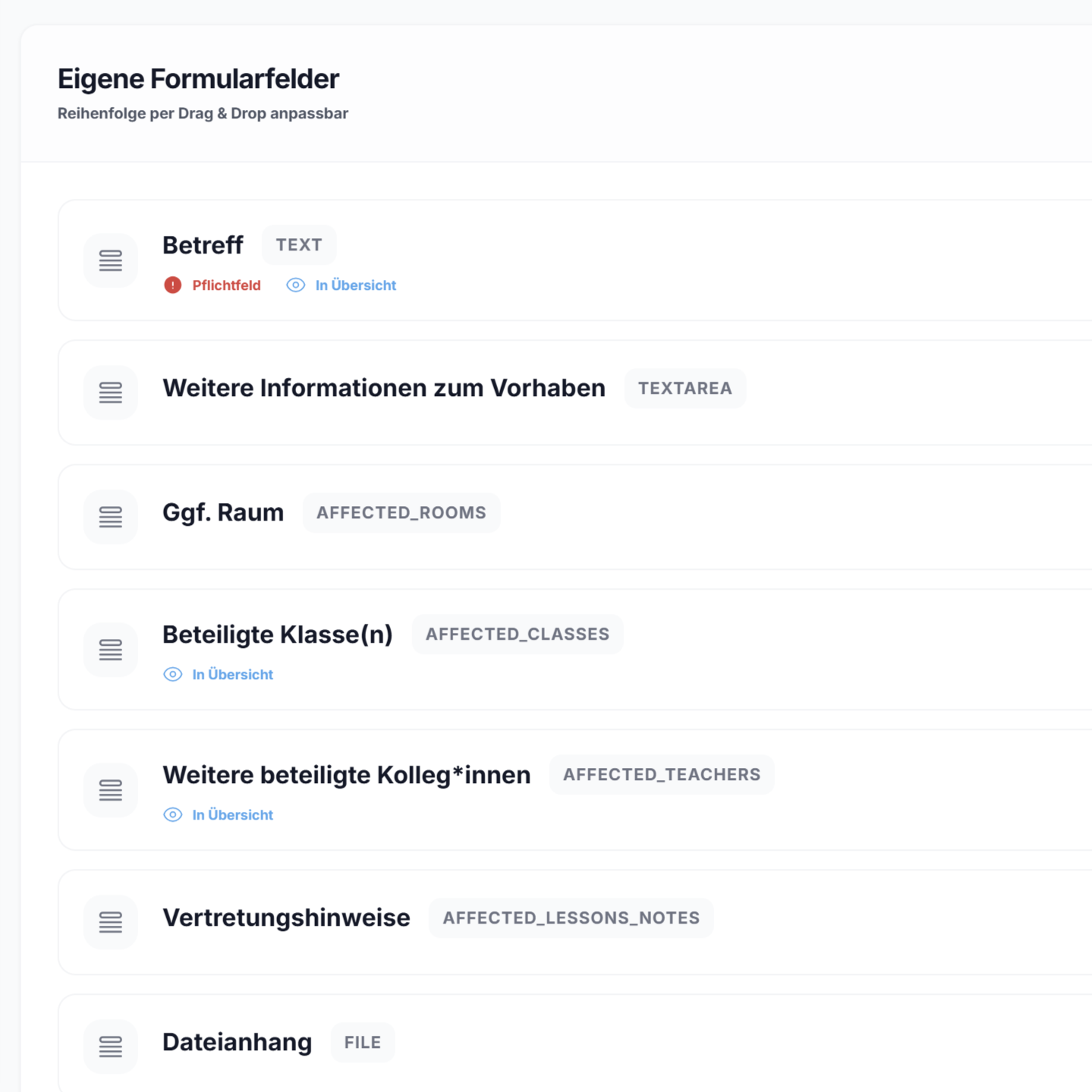 Bau dir deine eigenen Formulare