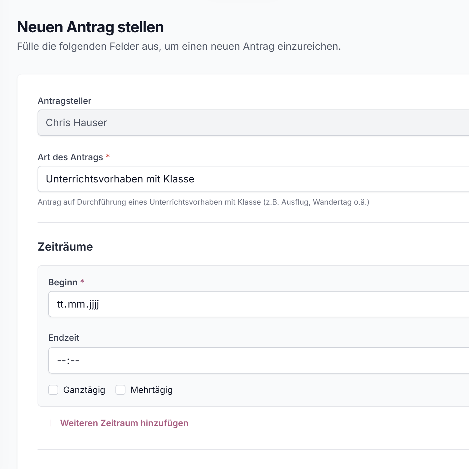 Anträge einfach online stellen
