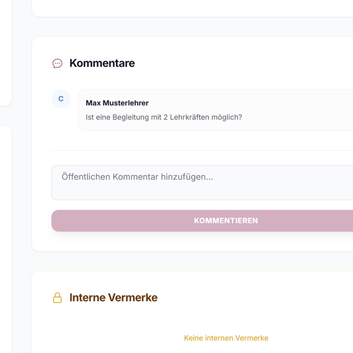 Kurze Wege bei Rückfragen